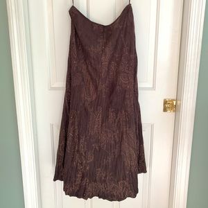 Beautiful long suede like skirt for Fall